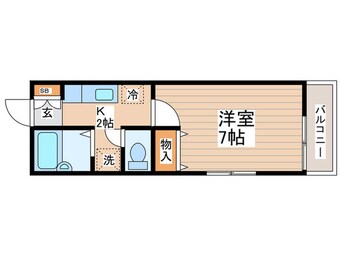 間取図 メルベージュ北野