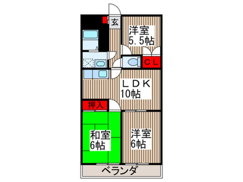 間取図 アビタシオン・クレエ