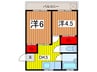 豊栄ハイツ 2DKの間取り
