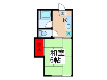 間取図 むさしのコーポ