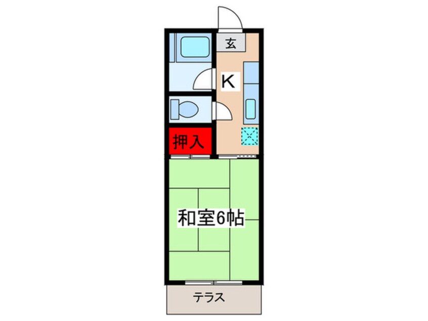 間取図 むさしのコーポ