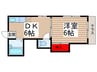 メゾンサチ 1DKの間取り