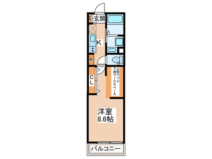 間取り図 オーブFC堀之内