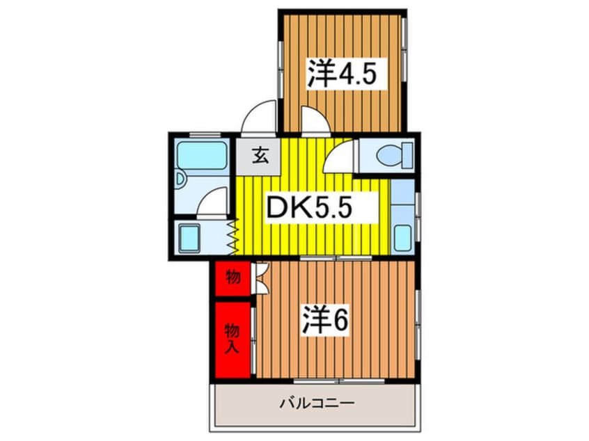 間取図 コーポ八雲