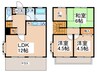 ハーフガーデン勝田南Ｂ棟 3LDK+Sの間取り