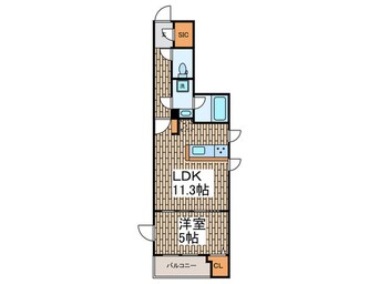 間取図 ドゥーエ梅屋敷