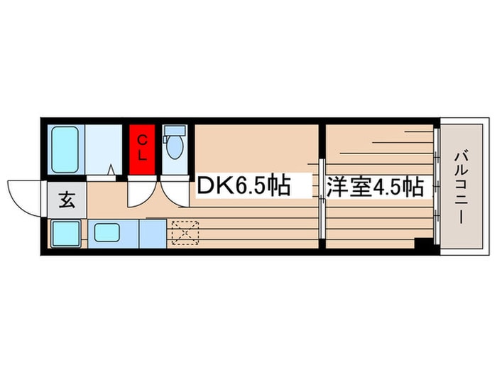 間取り図 カーサ第一宇喜田2号棟（605）