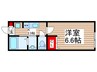 リベルディウム八千代 1Kの間取り