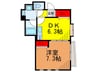 ファミール吉沢Ⅱ 1DKの間取り