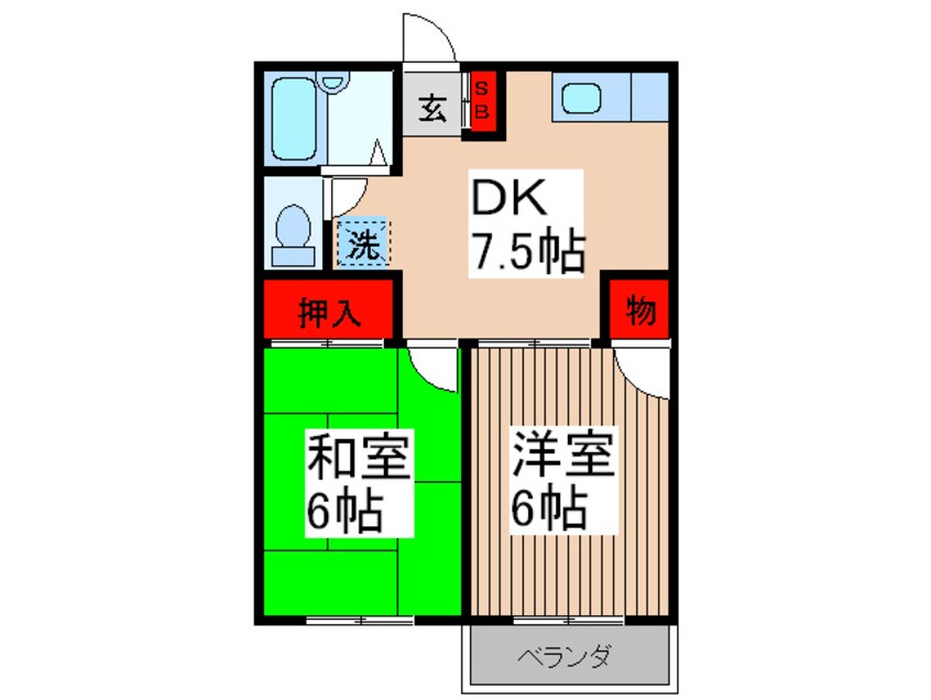 間取図 メゾンプリムラ