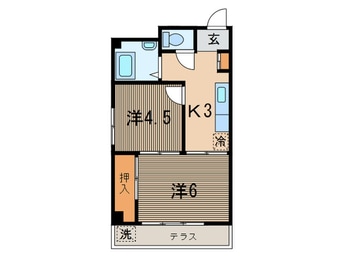 間取図 フロ－ル氷川台