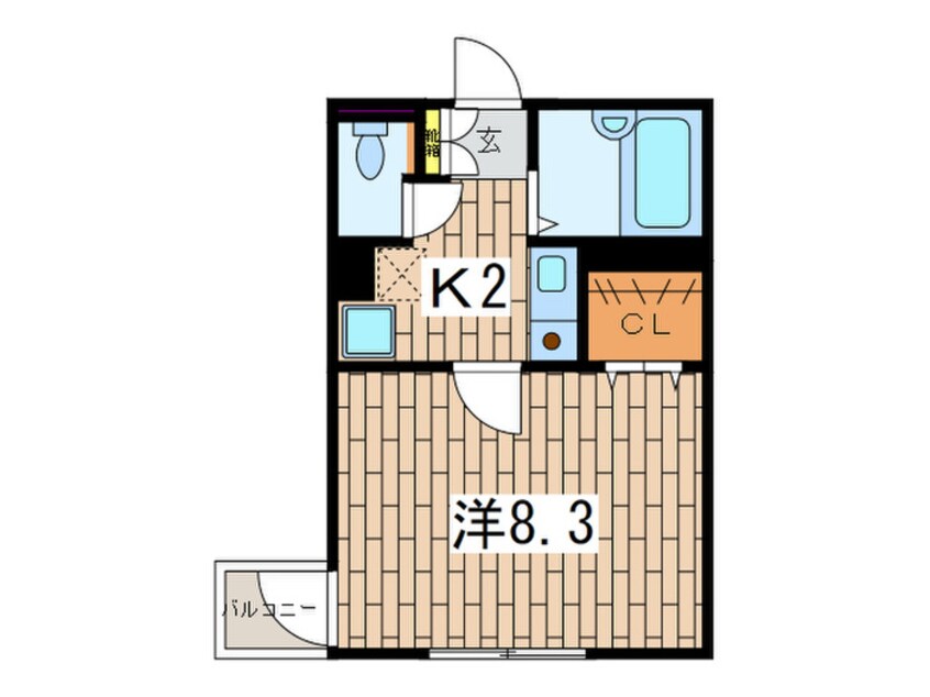 間取図 Ｋフラット