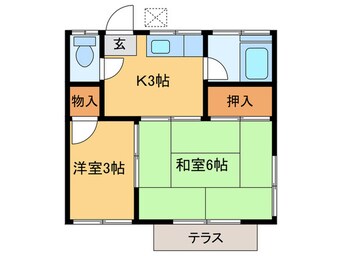 間取図 コ－ポ石倉