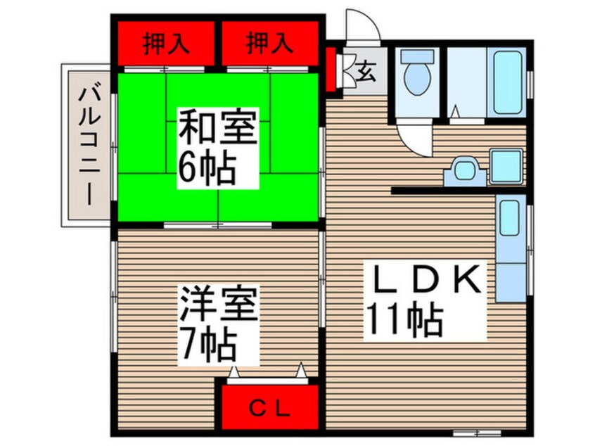 間取図 ケントハウス