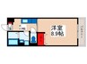 フォンティーヌ 1Kの間取り