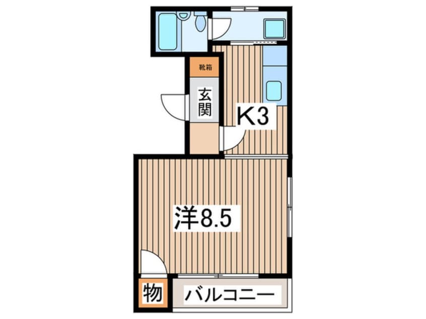 間取図 ロッキ－ホ－ム扇町（４０４）