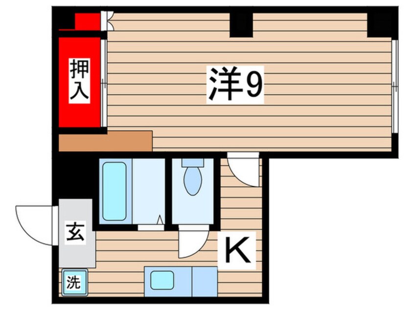 間取図 レジデンスカ－プ千葉