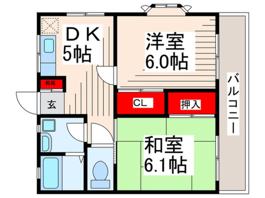 間取図 ハイツ森２