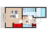 ファーストステージ北千住Ⅱ 1Kの間取り