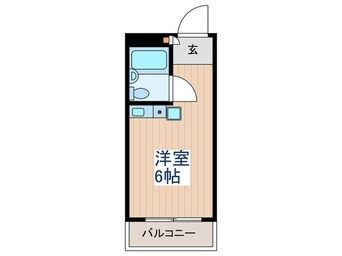 間取図 ﾎﾜｲﾄｷｬｯｽﾙ小金井（803）