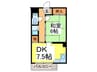 町田ファミ－ル 1DKの間取り