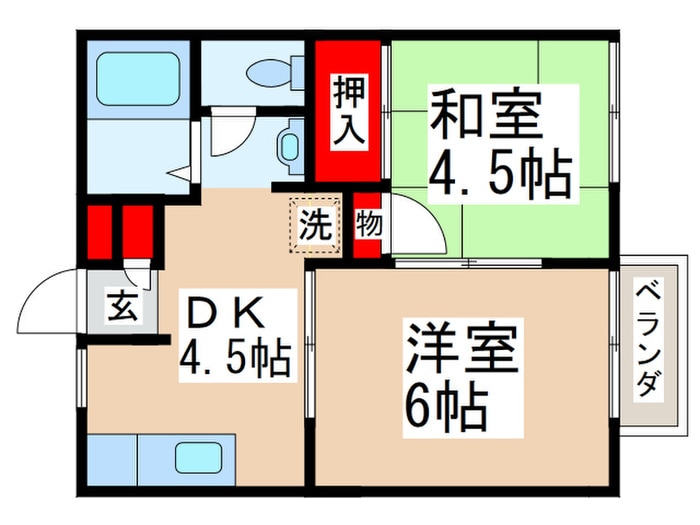 間取り図 フジミグリ－ンホ－ム