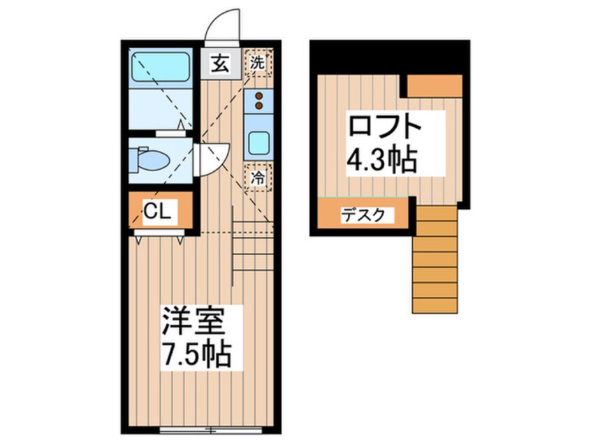 間取図 グランエッグス千歳烏山Ａ