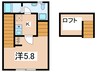 仮)リブラ相模台 1Kの間取り