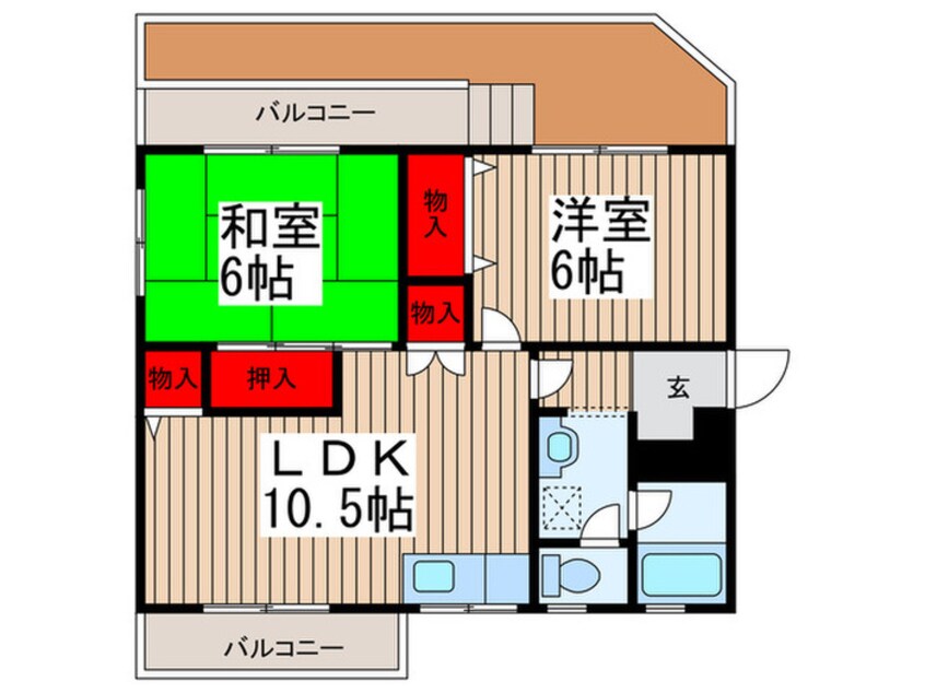 間取図 マル惣ハイツ