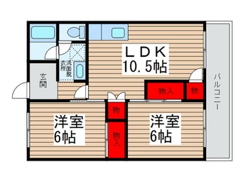 間取図 マル惣ハイツ