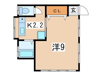 間取図 コーポ萩