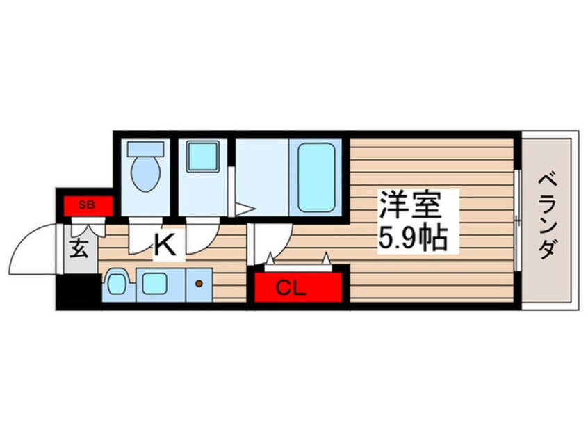 間取図 MELDIA秋山