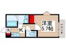 MELDIA秋山 1Kの間取り