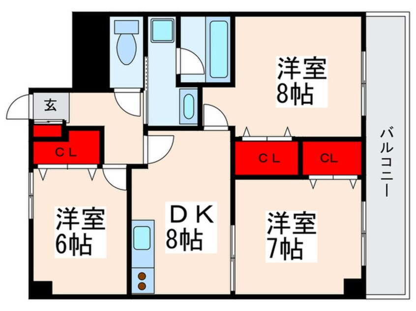 間取図 エスポワ－ル篠崎