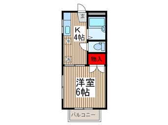 間取図 ハイツグロ－リ－Ａ