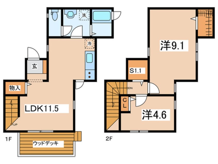 間取図 オールドブリックレーン