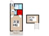 Ｓａｌｕｔ・Ｈｏｕｓｅ 1Kの間取り