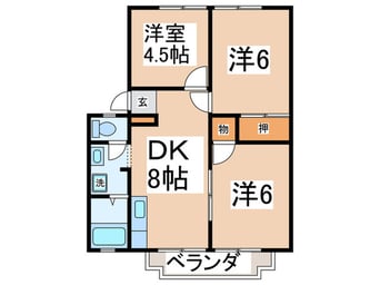 間取図 わかばハイツ
