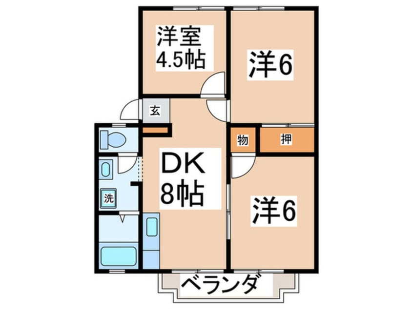 間取図 わかばハイツ