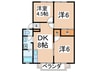 わかばハイツ 3DKの間取り