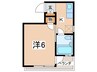 メゾン文京 1Kの間取り