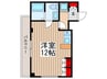 センチュリーハイツＣ館 1Rの間取り