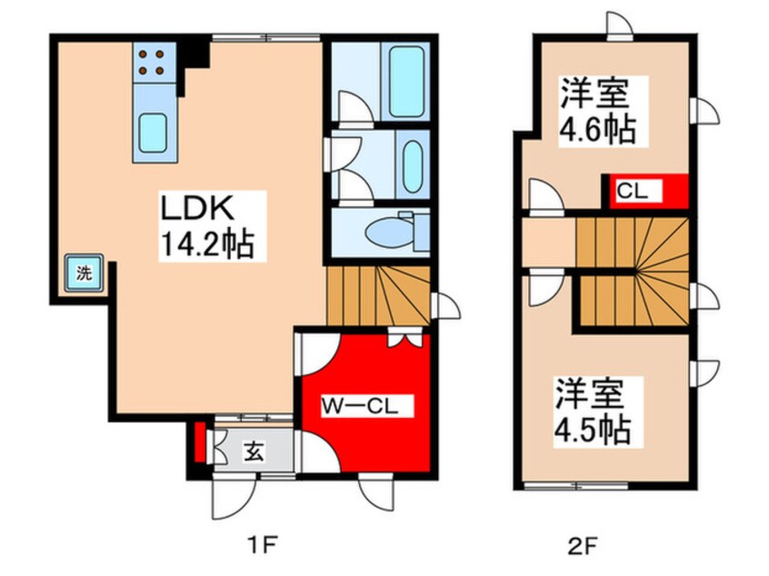 間取図 BOW！ＨＯＵＳＥ　Ｂ棟