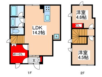 間取図 BOW！ＨＯＵＳＥ　Ｂ棟