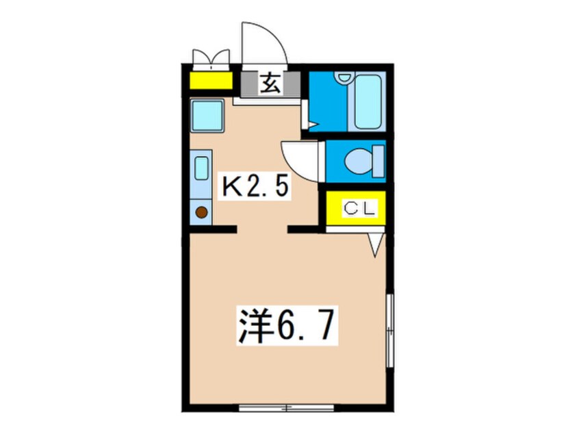 間取図 ハイツ荒澤Ⅱ