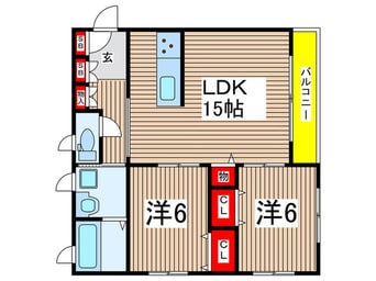間取図 ビエナ・コ－ト