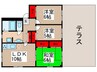エステートピア本郷 3LDKの間取り
