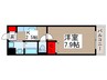 ブルーリッジ 1Kの間取り