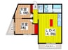 ブル－テラス新都心 2LDKの間取り