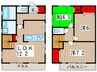 六方町戸建 3LDKの間取り